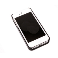 Чехол пластиковый чёрный со вставкой для iPhone 5/5s