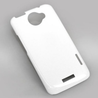 Чехол для 3D пластиковый белый глянцевый для HTC One X