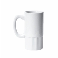 Кружка пивная, белая,  с гранёным низом, 560 мл