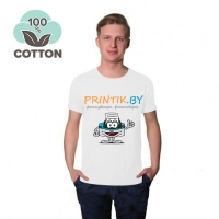 Футболка белая хлопок