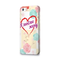 Чехол для 3D пластиковый белый матовый для iPhone 5c