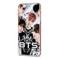 Чехол пластиковый прозрачный со вставкой для iPhone 6 Plus