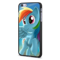 Чехол пластиковый чёрный со вставкой для iPhone 6 Plus