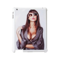 Чехол для iPad 2/3/4 пластиковый белый со вставкой