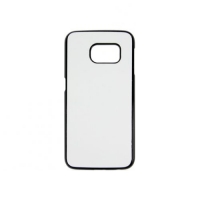 Чехол для Samsung S6 Edge чёрный пластик со вставкой