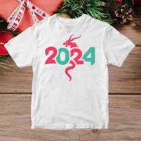 Новогодняя футболка "2024"