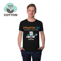 Футболка чёрная хлопок