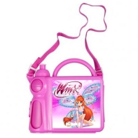 Ланч бокс с бутылкой розовый, 200х200мм