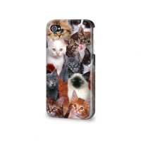 Чехол для 3D пластиковый белый матовый для iPhone 4/4s