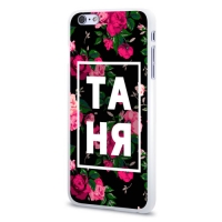 Чехол для 3D пластиковый белый глянцевый для iPhone 6 Plus