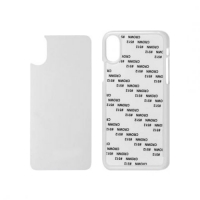 Чехол пластиковый белый со вставкой для iPhone X