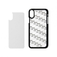 Чехол пластиковый чёрный со вставкой для iPhone X