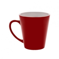 Кружка-хамелеон, красная, конусная, 330 мл