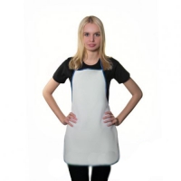 Фартук белый, кант синий