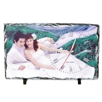 Фотокамень, прямоугольник с часами, 250х400мм