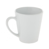Кружка-латте, белая, керамическая, 330 мл