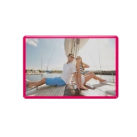 Магнит акриловый 55мм х 80мм, красный