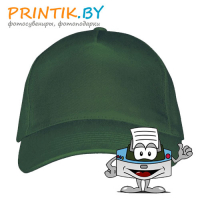 Бейсболка ЗЕЛЁНАЯ, 100% хлопок