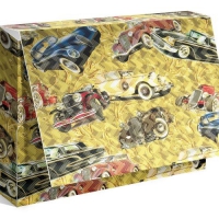 Коробка под футболку "Ретро машины"