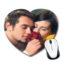 Коврик для мыши "сердце",  220x190x3мм