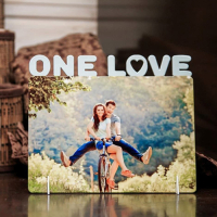 Фоторамка  «One Love», металл, 174х142х23мм