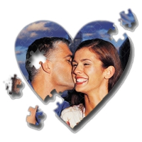 Пазл картонный сердце 190х175мм (75 элементов)