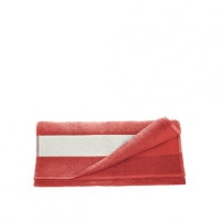 Полотенце махровое 30*70 см, 400 г/м2, хлопок, красное