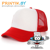 Бейсболка trucker КРАСНАЯ, полиэстер