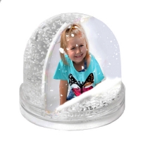 Шар водяной сфера с хлопьями в виде снежинок