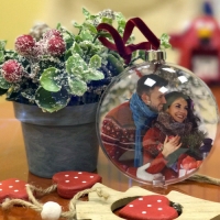 Шар елочный, новогодний, диаметр 90мм