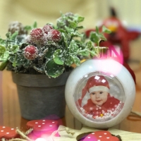 Шар елочный, новогодний,  диаметр 80мм