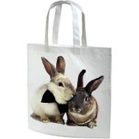 Сумка белая 37х37 см, спандбонд