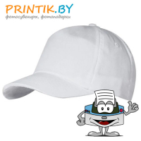 Бейсболка БЕЛАЯ, полиэстер